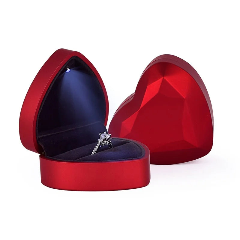 "Heart" Ring Box (LED Light)