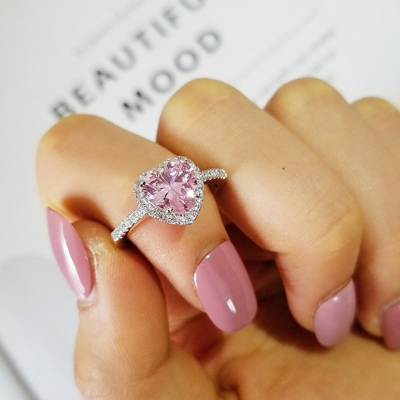 "Pink Heart Halo"